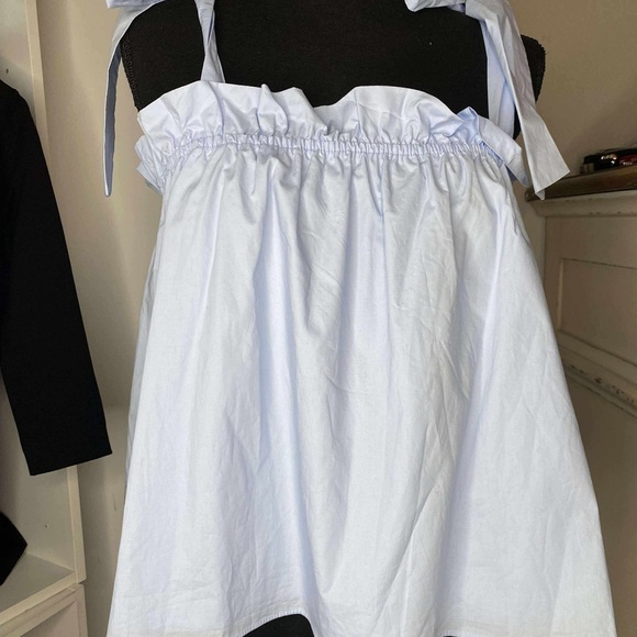 Lulu's Light Blue Sleeveless Blouse - Picture 6 of 6